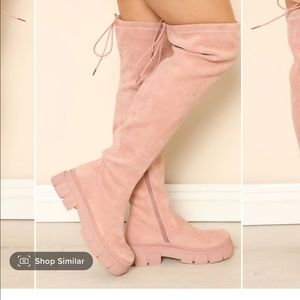 Fashion nova make you wait over the knee boots